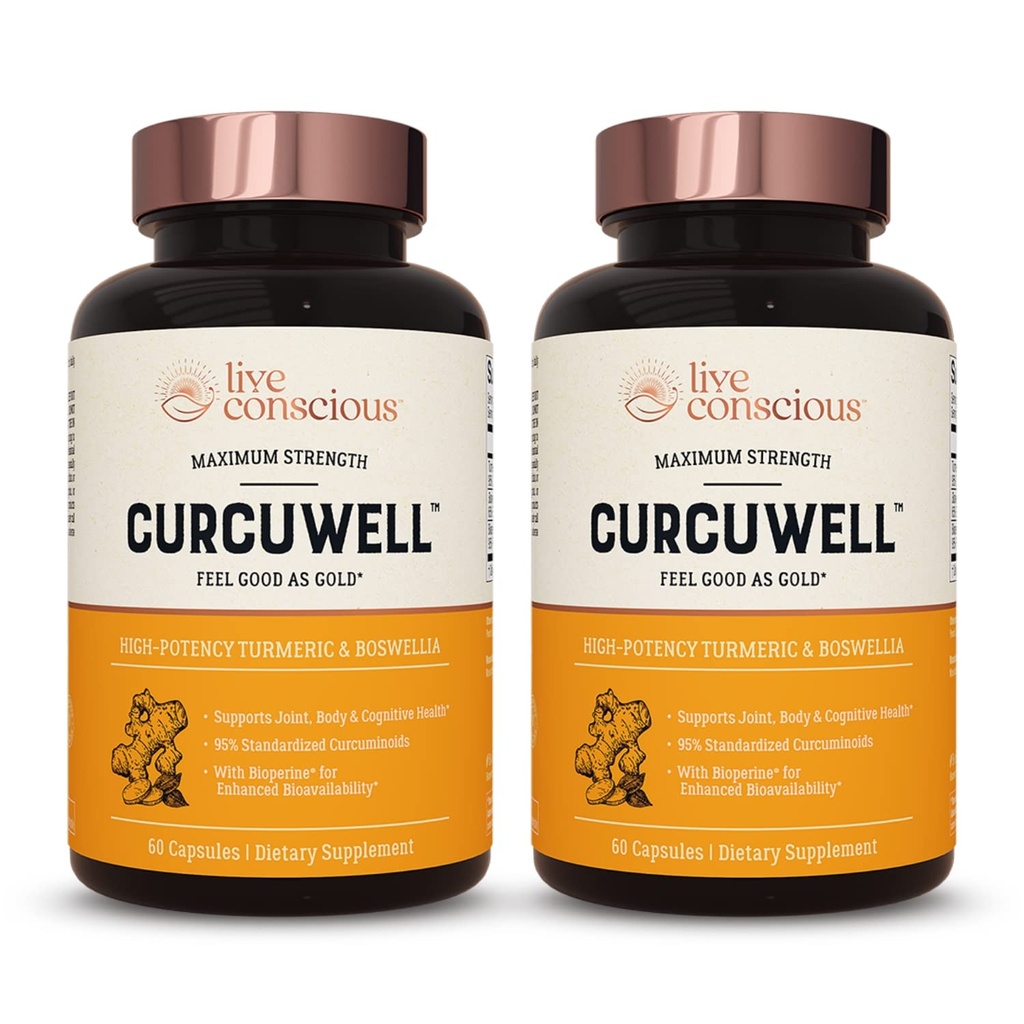 Live Consciious CurcuWell - Κουρκουμίνη και Boswellia Blend 