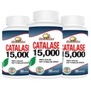 Rise-N-Shine Catalase Συμπλήρωμα 15.000 - Ισχυρό αντιοξειδωτικό ένζυμο για την υγεία των μαλλιών - Συμπληρώματα μαλλιών για Ισχυρά μαλλιά - 90 κάψουλες - Συσκευασία των 3 μπουκάλια πλήρους μεγέθους (90-Ημέρα προσφοράς)