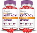 Justified Laboratories (2 Pack Rapid Rippped Keto ACV Gummies Extreme 2000MG Rapidripped Keto Gummies Apple Cider Vinegar Formed with Roomegranate Beet Buice Powder B12 Vegan Non GMO 120 Gummys