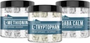 Earthborn Στοιχεία L-Tryptophan, L-Μεθειονίνη, και GABA Bundle, 200 κάψουλες κάθε, καθαρό & μη αραιωμένο