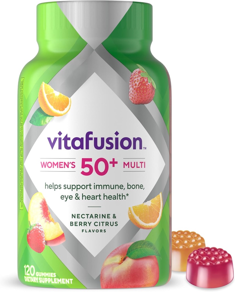 Vitafusion Γυναικεία 50+ Καθημερινή Πολυβιταμίνη, Gummy Βιταμίνες, 120 Ct