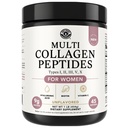 Πολλαπλών τύπων σκόνης κολλαγόνου Peptides I, II, III, V, X Multi Collagen Protein Powder with Hyaluronic Acid, Biotin, Vitamin C, For Skin Hair Nails Joints and Gut Health - Keto, Non-GMO Supplement