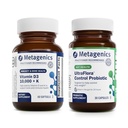 Μεταγονική Βιταμίνη D3 10.000 + K (60 Softgels) & UltraFlora Control Probiotic (30 Services) - Υποστηρίζει την υγεία των οστών και της καρδιάς - Βοηθά υγιή σύνθεση σώματος