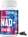 Συμπλήρωμα λιποσωμικής NAD+ 1200mg Υψηλής Απορρόφησης, Κυτταρικής Ενέργειας & Μιτοχονδριακής Υποστήριξης, NAD Plus για Μακροζωία & Ζωτικότητα, Αντιγηραντική Φόρμουλα, 60 Softgels