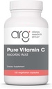 Allergy Research Group Pure Vitamin C Supplement - Ascorbic Acid, 1000mg Organic Vitamin C, High Potency, Unbuffered, Mild Acidity, Vegetarian Capsules - 100 Count
