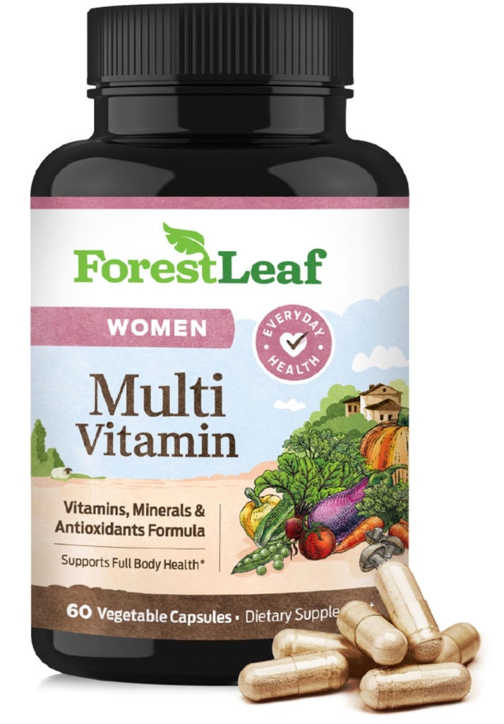 ForestLeaf Daily Vitamin Multivitamin for Women, Multi-Vitamin for Women - Womens Multivitamins & Multiminerals Supplement 