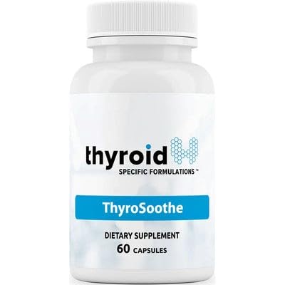 ThyroSoothe - Dr. Formulated Thyroid Support Supplement – Φυσική Φόρμουλα για τον Υπερθυρεοειδισμό & Graves’ Condition – Περιλαμβάνει Σελήνιο, Βιταμίνη C, Λεμόνι Balm για τη συνολική Thyroid Υγεία – 30 ημέρες προσφοράς