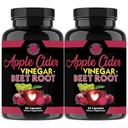 Angry Συμπληρώματα Apple Cider Ξίδι + Κάψουλες σκόνη ρίζας τεύτλων, καθαρό ACV Beetroot 1000mg ανά υπηρεσία, Nitric Oxide Booster & Digestive Υγεία για άνδρες και γυναίκες 60ct, 2 Pack (120ct Σύνολο)