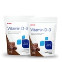 GNC Βιταμίνη D-3 μαλακά μάσημα 1000IU - σοκολάτα - Twin Pack