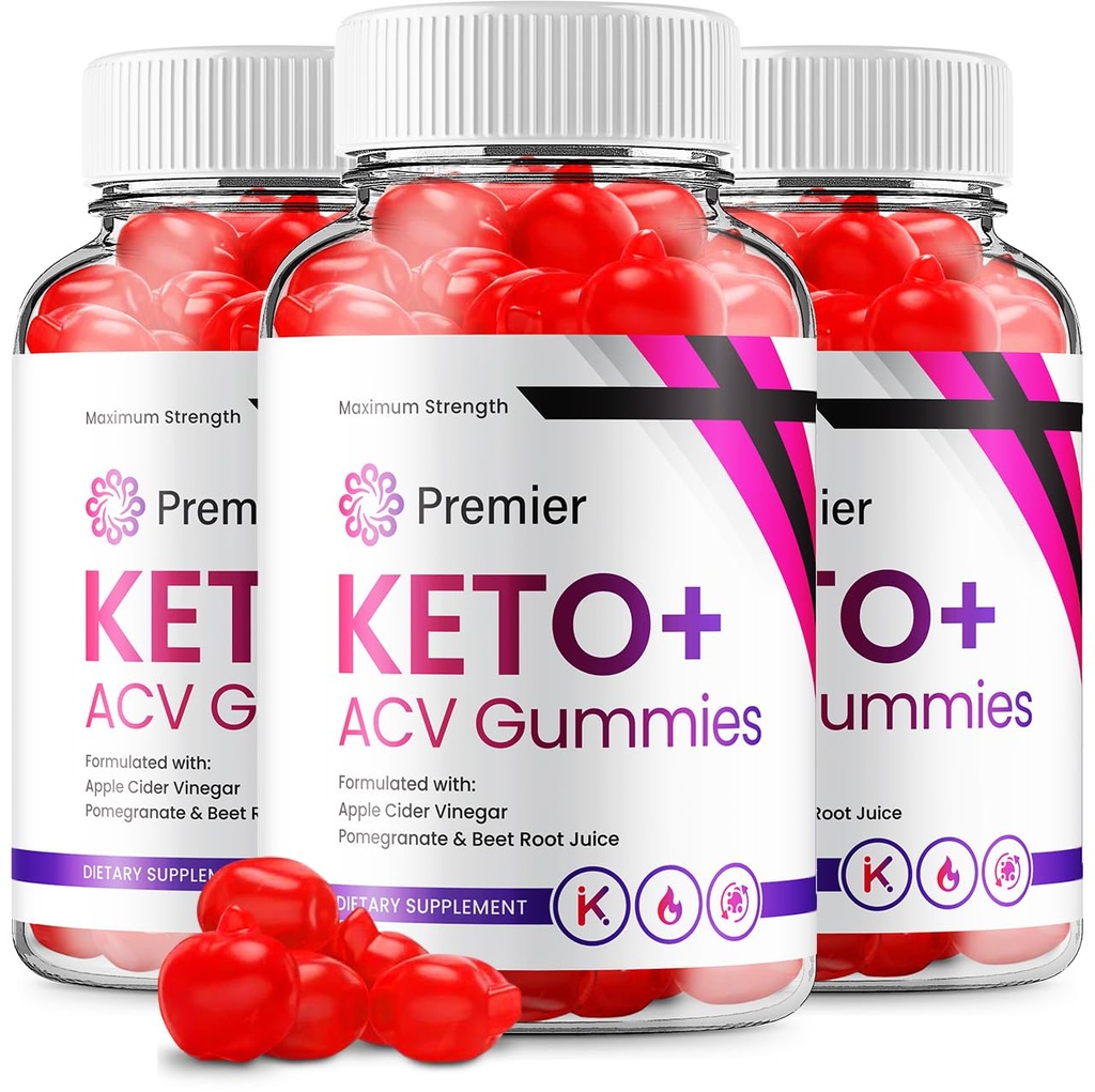 (3 Pack) Premier Keto ACV Gummies - Advanced Formula Premiere Keto Plus ACV Gummies Apple Cider Vinegar Premier ACV Συμπλήρωμα διατροφής Κριτικές Άνδρες γυναίκες (180 Gummies)
