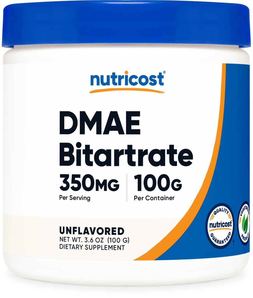 Nutricost Pure DMAE-Bitartrate σκόνη 100 γραμμάρια