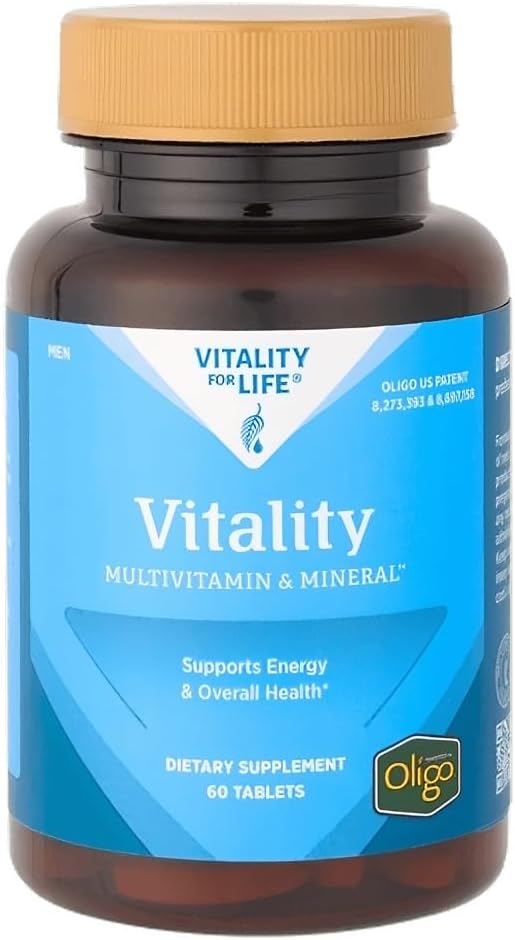Melaleuca Multivitamin & Mineral Supplement for Men, Powered by Oligo (60 Tablets) — Υποστηρίζει την ενέργεια και τη συνολική υγεία / οργανικά όρια για μέγιστη απορρόφηση και αντιοξειδωτική προστασία