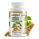 GreeNatr Ginko Biloba & Panax Ginseng Supplement - Red Ginseng Brain Supplement for Memory and Focus - Ginkgo Biloba Supplements for Good Vision, Immune System and Improved Blood Flow - 120 Tablets
