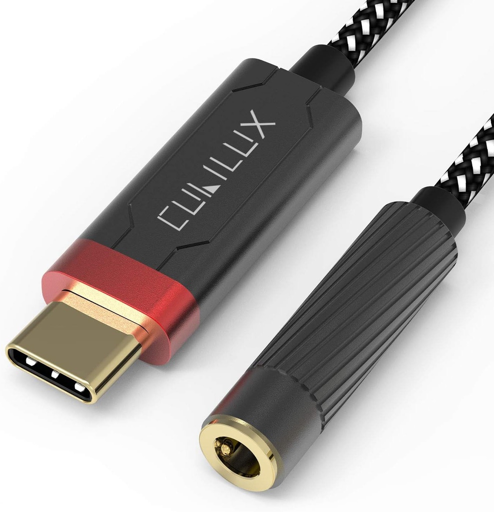 Cubilux HiFi USB C Ενισχυτής ακουστικών με ESS9118EC DAC, USB C σε 3,5mm Audio Adapter για iPhone 15+/15, iPhone 15 Pro Max, iPhone 16/16Pro, Samsung S24/S23/S22 Tab S9/S8/S7, Pixel 8/7/6 Pro More