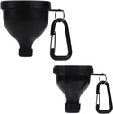 2 Pcs Protein Powder Container, Portable Protein Powder Travel Container, Protein Powder Funnel, Νερομπουκαλάκια για Mixes σκόνης, Pre Processing/Gym Supplement Funnel Keychain (50ml+100ml)