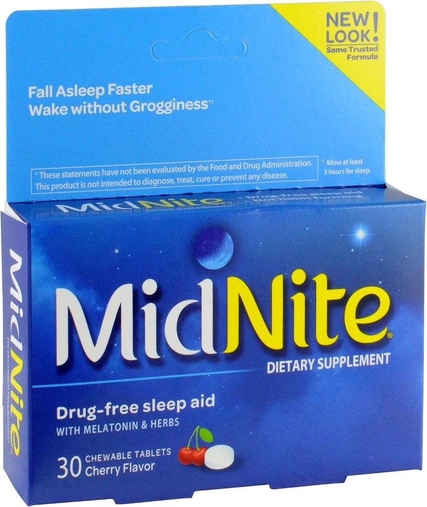 MidNite φυσικό συμπλήρωμα ύπνου, 30-Count Box (Pack of 2)