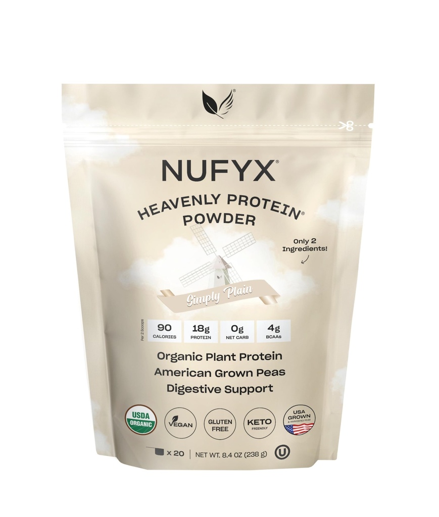 NUFYX Σκόνη Ουράνιας Πρωτεΐνης (Απλά Πεδινή, 20 Scoops)