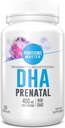 Portions Master DHA Prenatal, renatal Omega-3 Supplement with 300 mg DHA,Supports Fetal Brain & Eye Development, Pregnancy & Breastfeeding Nutrition, Non-GMO, Gluten-Free (30 Softgels)