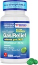 GenCare -Extra Strength Gas Relief Simethicone 125mg (180 Softgels) Maximum Strength Anti Gas Pills for Bloating Relief, Pressure & Discomfort - Compare to Generic Extra Strength Gas X