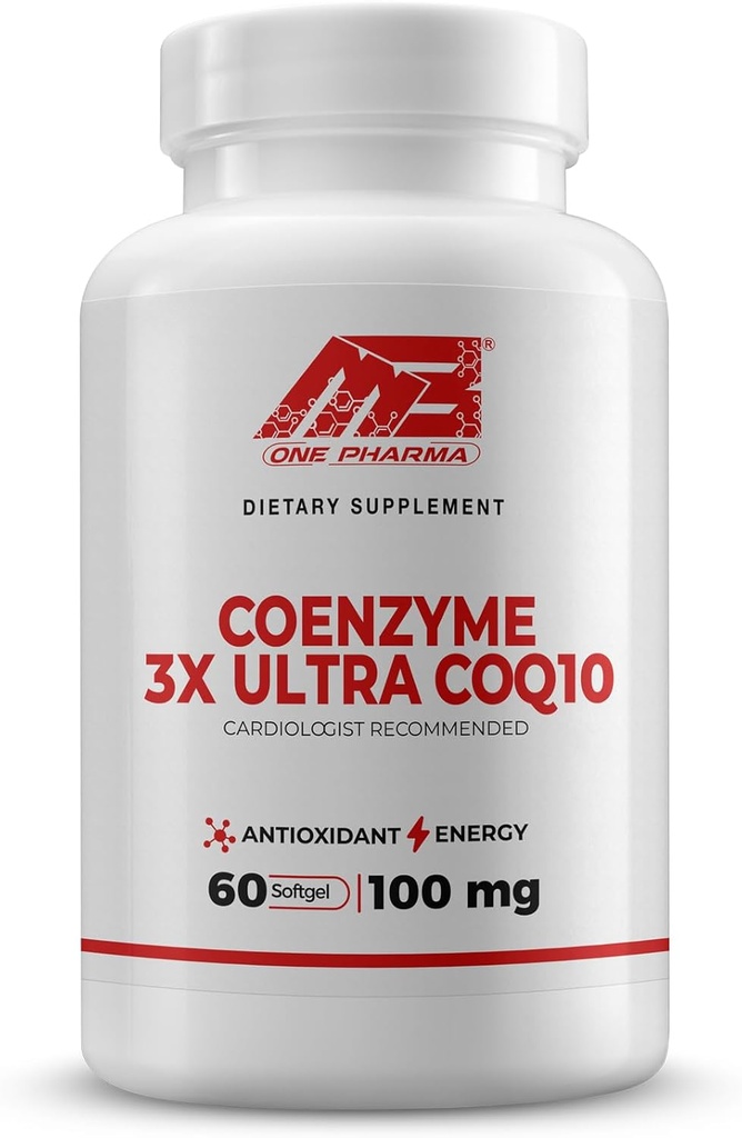 MB Ένα συμπλήρωμα Pharma-COQ10 (100mg) 60 ημερών προμήθεια-3x Ultra Superior Απορρόφηση, Αντιοξειδωτική Άμυνα - Υποστηρίζει Cellular Energy Production Heart Function-Non-GMO, Χωρίς γλουτένη, Υψηλή Απορρόφηση