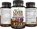 BioFinest Liver Detox Supplement - 22 Nutrients Milk Thistle Artichoke Celery Seed Chanca Piedra Beet Root Dandelion Turmeric Ginger - Αλκοόλ Καθαρισμός Ενέργειας Digestion Μεταβολισμός (120 Veg. Κάψουλες)