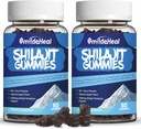 Shilajit Gummies 1000 MG, Organic Shilajit Supplement, 85+ Trace Minerals, με Ashwagandha, Mushroom - Ενέργεια, Εγκέφαλος, Ανοσία Υποστήριξη, για άνδρες & γυναίκες - 120 κόμης