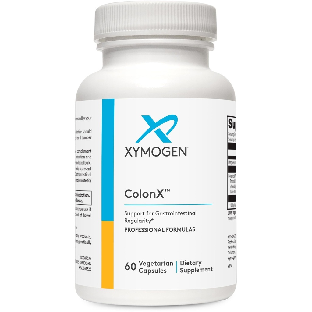 XYMOGEN ColonX - Υποστηρίζει GI Κινητότητα, Soul Bulk, Digestion, αφομοιώσεις, και Αποβολή - Triphala συμπλήρωμα με Κιτρικό μαγνήσιο, Cape Aloe (60 κάψουλες)