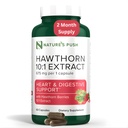 Super Potent Hawthorn Berry 10:1 Κάψουλες εκχύλισμα για Digestion Heart Health and Glycemic support - Extra Strength Hawthorn Berry Capsules - Μη Γλουτένη Gumten Free Vegan GMP USA 2 μήνα προμήθεια
