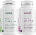Σουίτα. Bundle: Nature's Sustenance Daily Fruits & Veggies (120 Κάψουλες) + Beetroot Boost (180 Κάψουλες) - Φυσική ενέργεια Boost & Γενική ευεξία - US Made, Vegan-Friendly