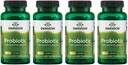 Swanson Probiotic για Digestive Health GI Tract Immune Support 20 Δισεκατομμύρια CFU με προβιοτικές κάψουλες FOS 60 Veggie (4 Pack)