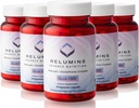 Relumins Advance Nutrition Gluta 1000 - Μειωμένη L-Glutathionone, Alpha Lipoic Acid & Rose HIPS, Αντιοξειδωτική Υποστήριξη για το δέρμα & Γενική Ευεξία, Made in USA - 30 Κάψουλες x 5 Φιάλες (75-Day Supply)