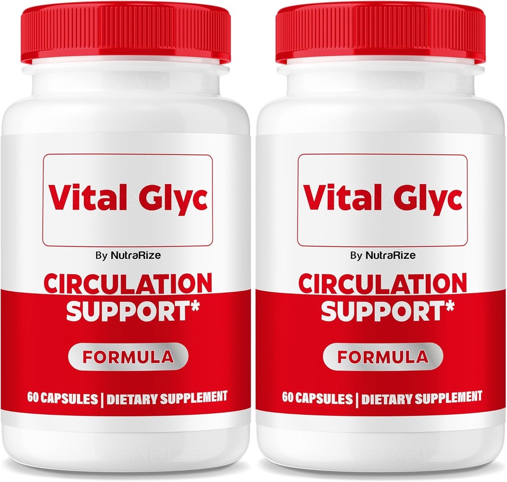 (2 Πακέτο) Vital Glyc Κάψουλες - Επίσημη Φόρμουλα Υποστήριξης Αίματος, Vital Glyc Body Besser Καθαριστικό, Vital Glyc Glyco Optimizer Χάπια, Υποστηρίζει Συνολική Υγεία & Ευεξία, Vital Glyc Powder (120 Κάψουλες)