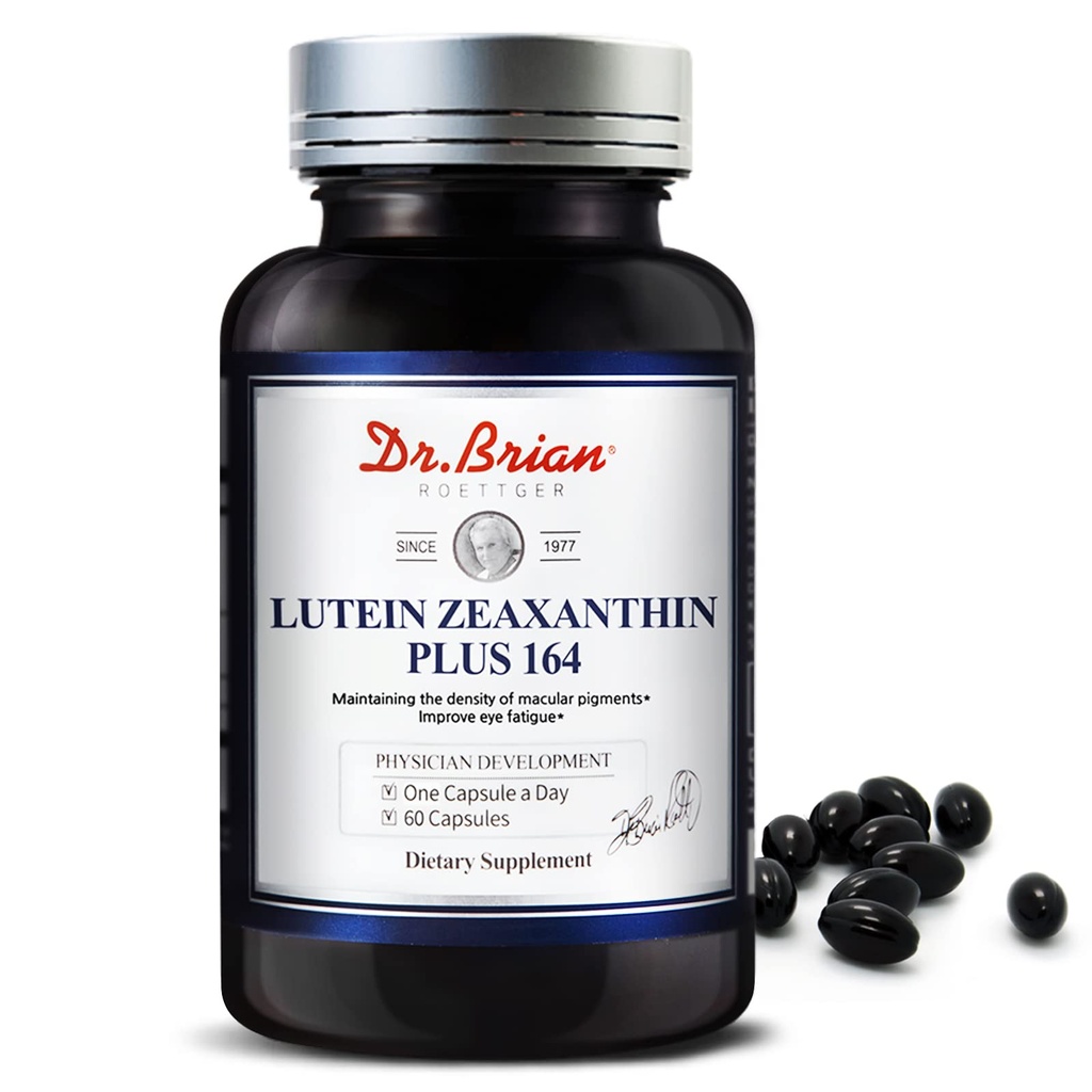 Dr. Brian Lutein και Zeaxanthin Συμπληρώματα, Οφθαλμικές Βιταμίνες Εκφύλιση Μη ΓΤΟ, Γλουτένη Χωρίς Ξηρά Μάτια Υγεία Οράματος, 60 Κάψουλες