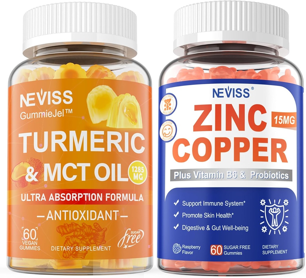 Κουρκουμάς 1000mg+Gummys χαλκού Zinc