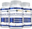 Έρευνα Επαληθευμένο Αναμνηστικό Μνήμης - Nootropic Supplement - Enhance Cognition and Memory - Lion’s Mane, Ginkgo Biloba, BioPerine - 3 Μήνες Προμήθεια - Μη ΓΤΟ - Made in The USA