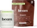 Beam Dream Sleep Powder & Creatine Bundle, Third party Tested Natural Sleep Aid & Recovery Supplement with Micronized Creatine Monohydrate, Unlavored Pure Creatine Powder for Muscle Strength, Energy