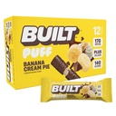 Χτισμένο Bar, Puff Protein Bars, Banana Cream Pie Puff, 17g Protein Snacks, On-The-Go Bars, Μόνο 140 θερμίδες, 6g ζάχαρη, κολλαγόνο, χωρίς γλουτένη, 12 Count