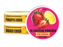 LyvWel 56mg Caffeine Energy Pouches – Pink Λεμονάδα, Pineapple Crush, Mango Crush – Fruity Clean Energy & Focus Boost with Guarana – 3-Pack Δείκτης (48 Total Pouches)