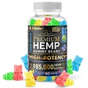 WELUTION Sugar-Coated Hemp Gummies – Υψηλή ισχύς 2.985.000 MCG – Φυσικές φρουτώδεις αρκούδες για χαλάρωση και ειρήνη - γρήγορη δράση - 60ct