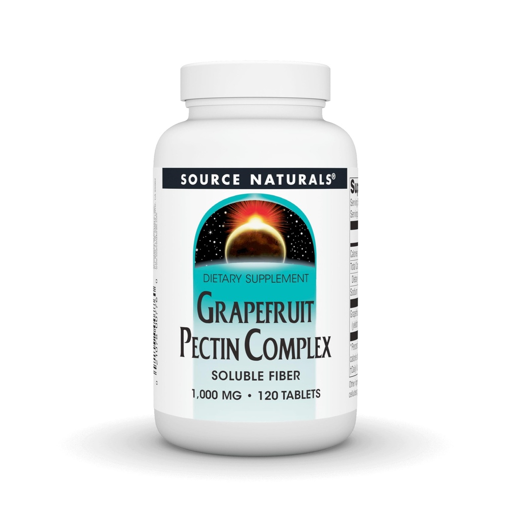 Source Naturals Grapefruit Pectin, Soluble Fiber - 1000 mg Συμπλήρωμα διατροφής - 120 δισκία