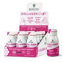 Bee and You Collagen Liquid Shot Drink with Vitamin C, Propolis Extract, Hyaluronic Acid, Biotin, Προάγει το δέρμα, τα μαλλιά, τα νύχια και κοινή υγεία, 1,69 fl. Oz x 12 Pack