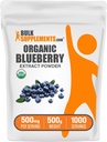 BulkSupplements.com Βιολογικό εκχύλισμα βατόμουρου σκόνη - συμπλήρωμα εκχυλίσματος βατόμουρου, Αντιοξειδωτική υποστήριξη - Vegan & Gluten Free, 500mg ανά υπηρεσία, 500g (1.1 lbs) (πακέτο των 1)