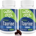 Taurine 1000mg - Liposomal Taurine Amino Acid συμπλήρωμα για την καρδιά, το συκώτι, και τον εγκέφαλο, μακροζωία, άσκηση - Υψηλή απορρόφηση, Vegan & Gluten Free (60 Softgels - 2 Pack)