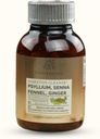 Digestive Cleanse κάψουλες - 1200mg Psyllium, Senna, μάραθο, εκχύλισμα τζίντζερ - 60 Count, Natural Digestive & Health Supplement, Gentle Bowel Movement Aid - Vegan Formula for Balanced Gut Health