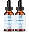Whispeara Εμβοές ανακούφιση για χτυπήματα αυτιών σταγόνες, δαχτυλίδι σαφείς εμβοές Υγρές σταγόνες, μέγιστη δύναμη, Σύνθετη συμπλήρωμα ακοής Φόρμουλα, εμβοές αυτί δαχτυλίδι, Whispeara Κριτικές (2 Pack)
