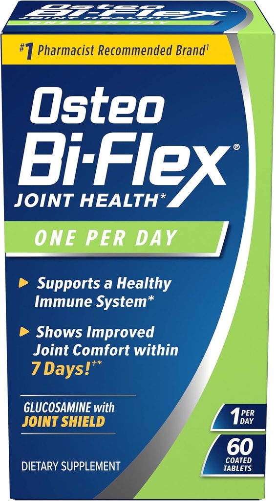 Osteo BiFlex Ένα ανά ημέρα Γλυκοζαμίνη Κοινή Ασπίδα Dietary συμπλήρωμα, βοηθά στην ενίσχυση των αρθρώσεων, 60 κόμης