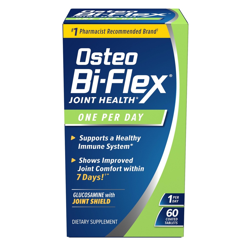 Osteo BiFlex Ένα ανά ημέρα Γλυκοζαμίνη Κοινή Ασπίδα Dietary συμπλήρωμα, βοηθά στην ενίσχυση των αρθρώσεων, 60 κόμης