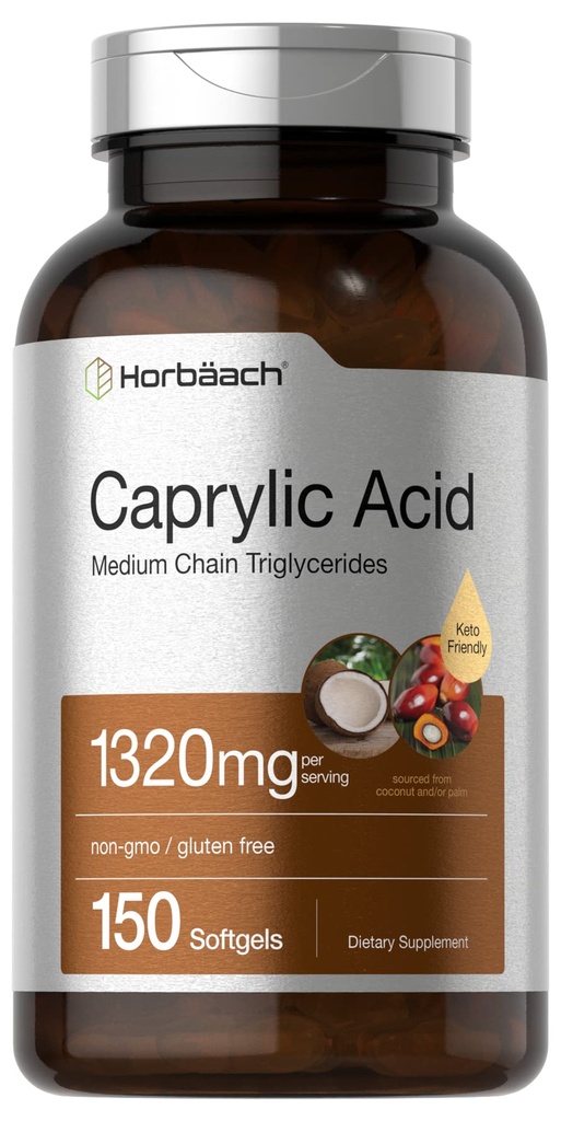Horbaach Caprylic Acid 1320mg συμπλήρωμα 