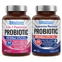 Probiotic Bundle, 4-σε-1 Feminine Probiotic (30ct) & Supreme Restore Probiotic (60ct), 2 συσκευασίες, Cranberry Κολπική Υποστήριξη, GI Ελκυστική Ισορροπία, Vegan, Μη-Dairy