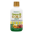 NaturesPlus Source of Life Gold Multivitamin Liquid - 30 oz - με Βιταμίνες D3, B12 & K2 - Αίμα, Οστά & Ανοσοποιητική Υποστήριξη - Χορτοφαγικά & Χωρίς Γλουτένη - 30 Μερίδες